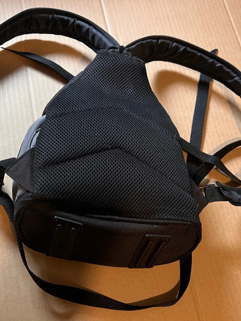 Compact Gray & Black Sling Precision Design Camera Backpack